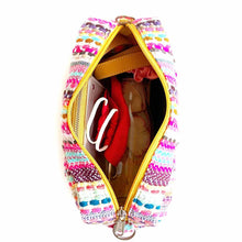 Load image into Gallery viewer, Wildflower Candy Cane Vanity Sling Bag for Women-interior
