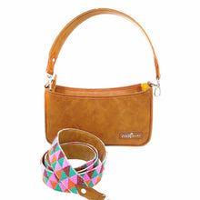 Load image into Gallery viewer, Wildflower Caramel Shoulder Sling Bag for Women-with-strap
