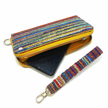 Load image into Gallery viewer, Wildflower Long Wallets for Women - Little Linear - size reference 2
