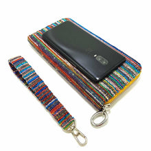 Load image into Gallery viewer, Wildflower Long Wallets for Women - Little Linear - size reference
